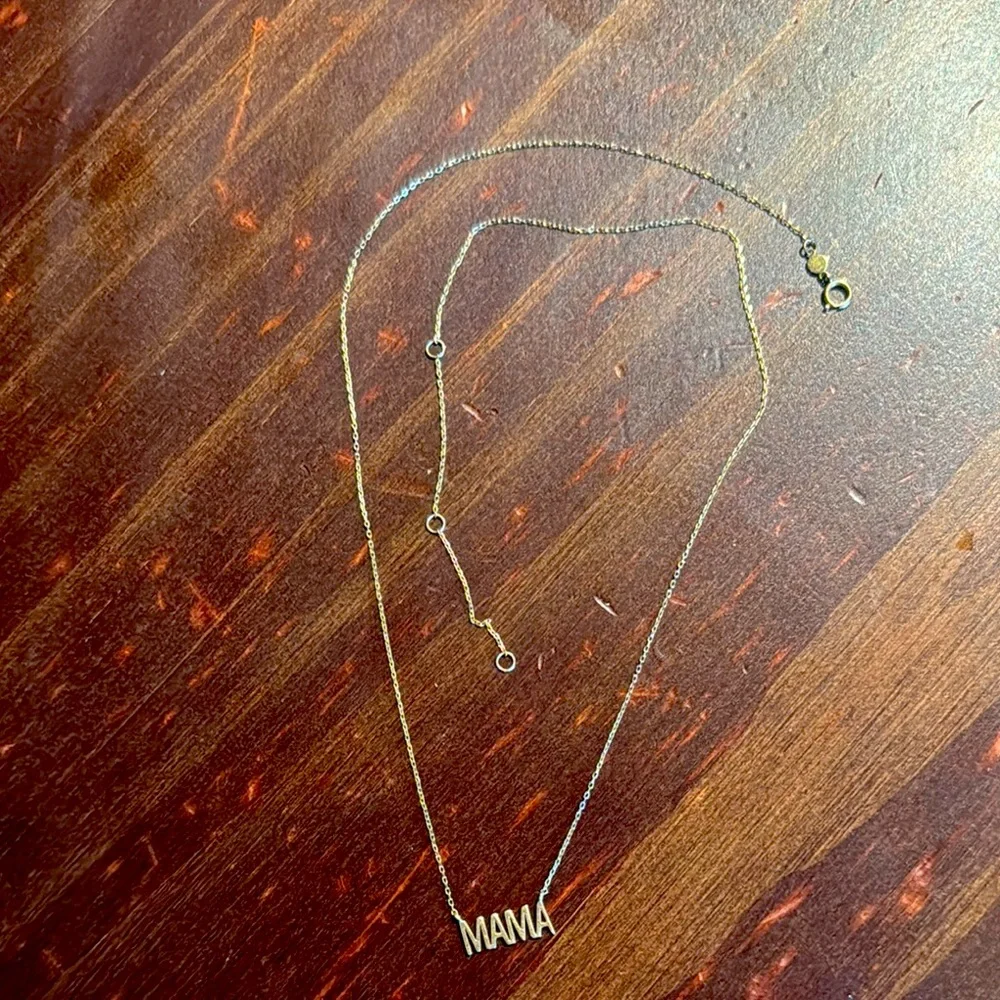 Gorjana 14k Gold 'MAMA' Pendant Necklace - Picture 1 of 5